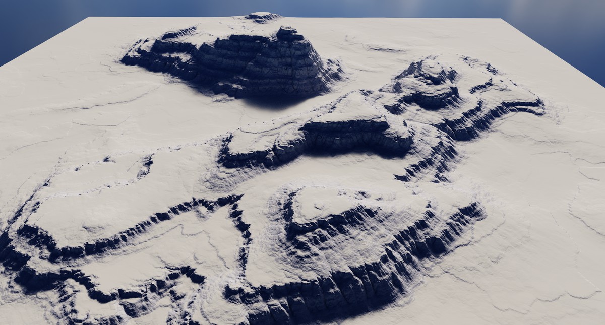 Terraced Canyon Shapes - StampIT!
