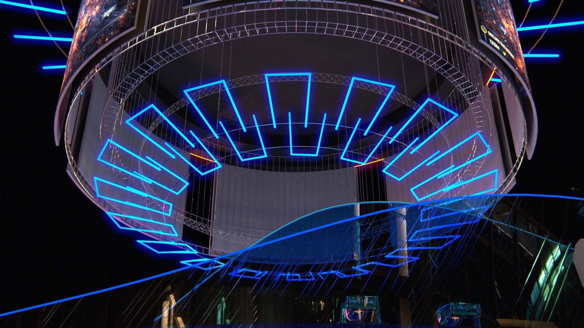 Esports Stage Environment - Futuristic 3d Arena Interior (Gaming Tournament Cup)