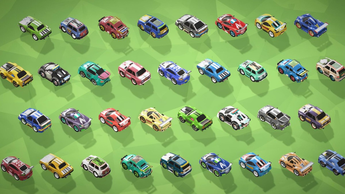 Tiny Sports Car Pack - 66 Low Poly Cute Toon Style Mini Racing Cars Chibi Style