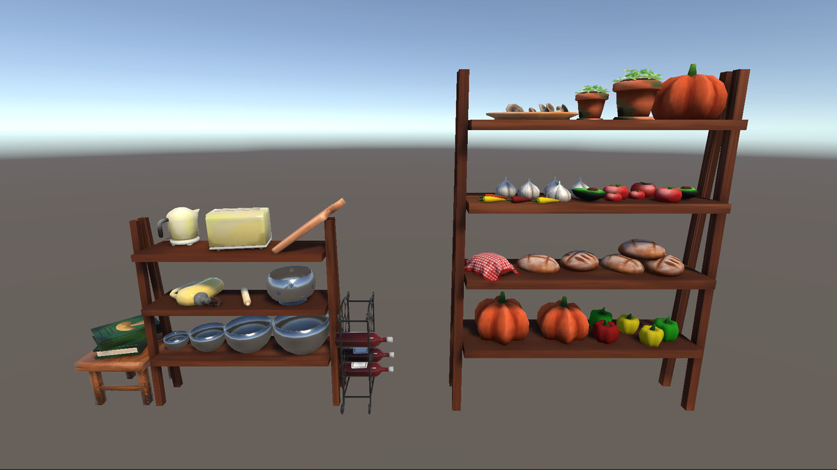 Stylized Hand-Painted Cozy Kitchen Props