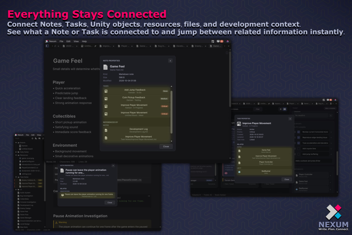 Nexum - Markdown Notes, Tasks & Connected Knowledge