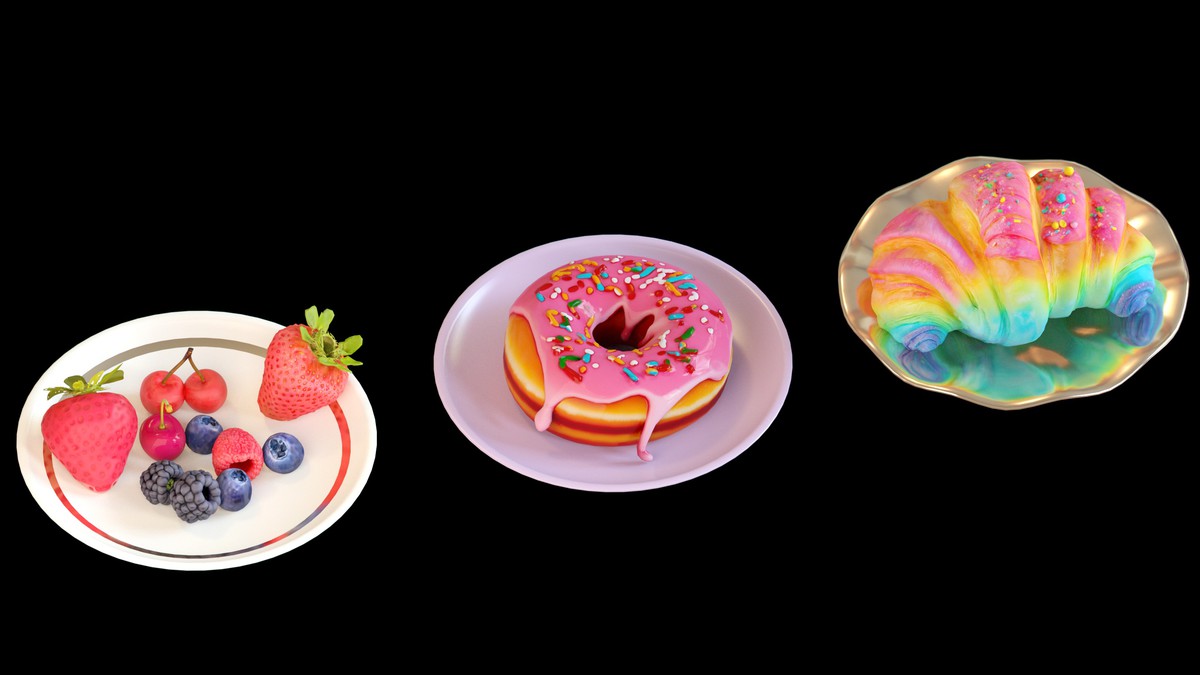 Sweet Dessert Asset Pack (Donuts, Cupcakes, Cake, Ice Cream, Candy)