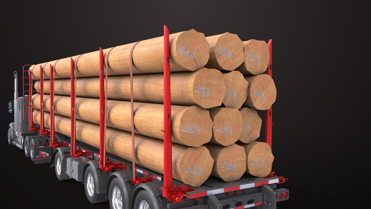 Truck 07 Log Trailer Collection URP HDRP Textures