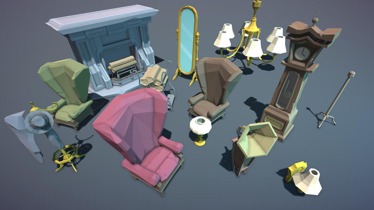 STYLIZED Fantasy Clothing Shop - Low Poly 3D Art
