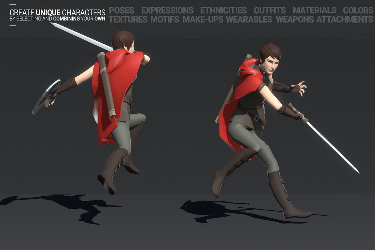 Polyquest Heroes: Warrior I Huntress