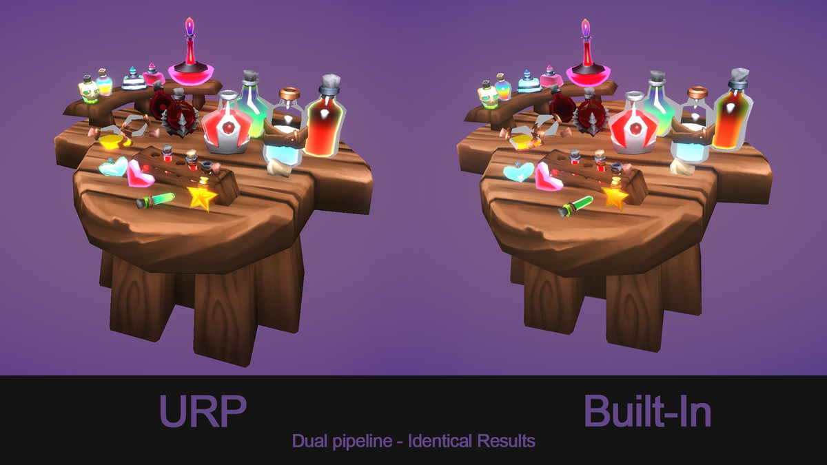 Stylized Potions Pack - 110 Colors | Liquid Physics | URP + Built-in