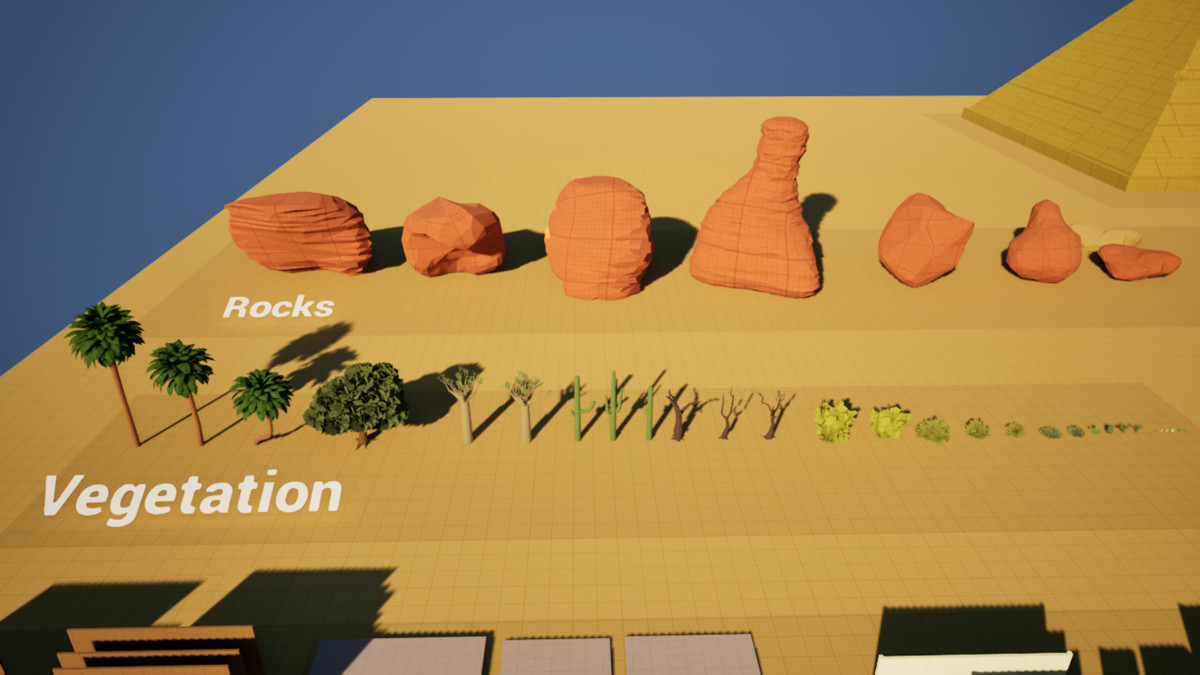 Desert Blockout Kit – 236 Modular Assets | Villages, Temples & Open Worlds