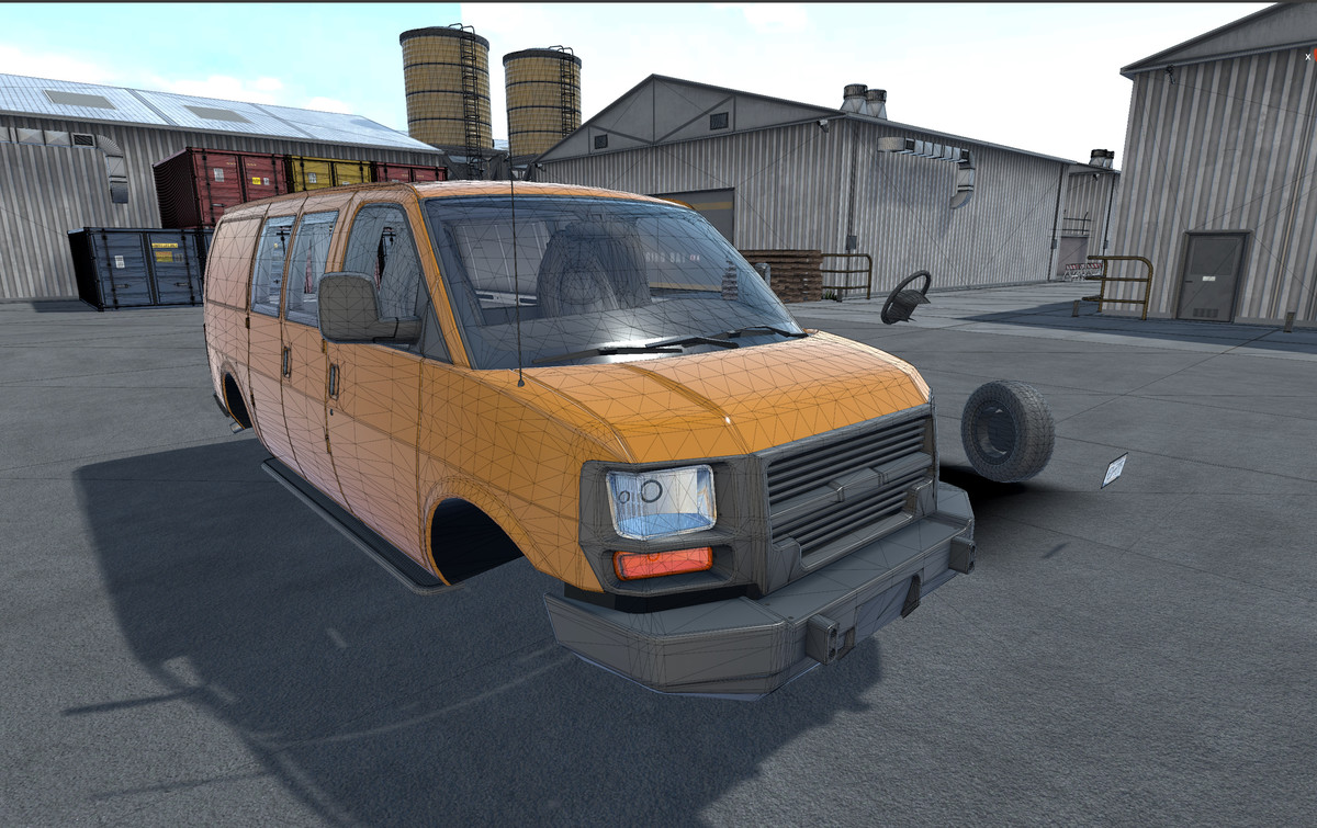 Industrial american van