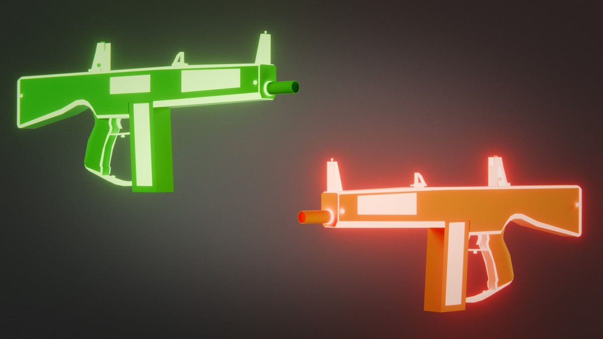 Weapon Sci-fi Glow Skins Pack — 345 Variations