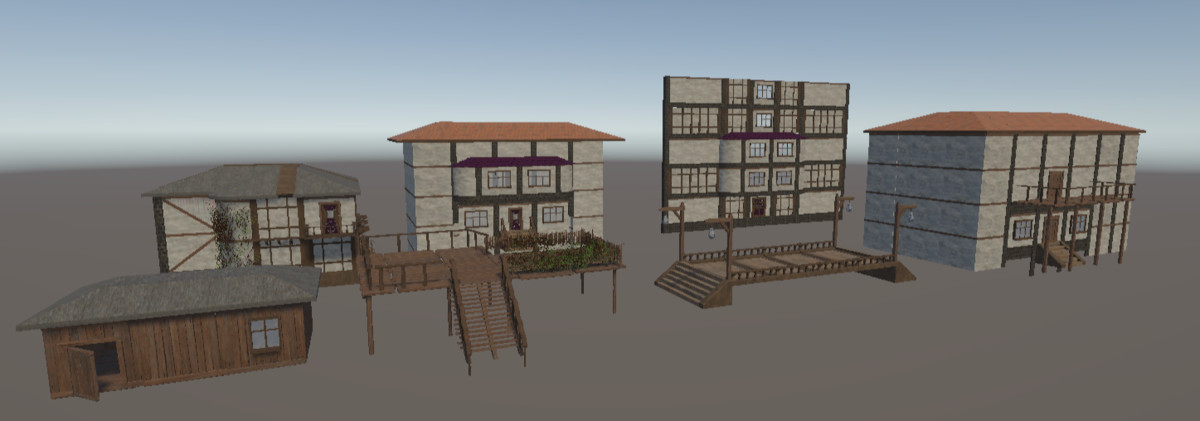 Medieval City Constructor - Modular Town & Props - 178 Prefabs