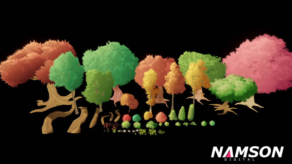 Stylized Nature and Trees Kit
