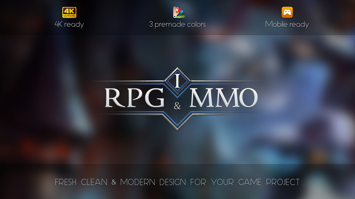 RPG & MMO One - PC and Mobile UI