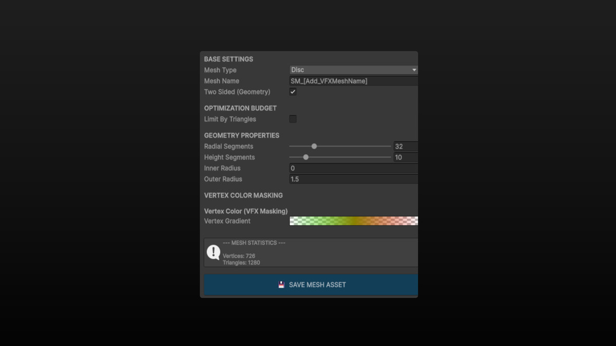 VFX Mesh Generator / Free Ultimate Shader