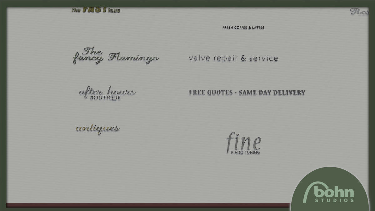 OWA Shop Signs Bundle