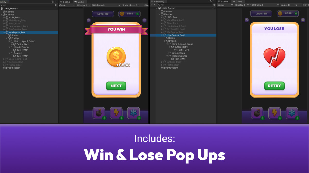 Casual Game UI Kit - Mobile