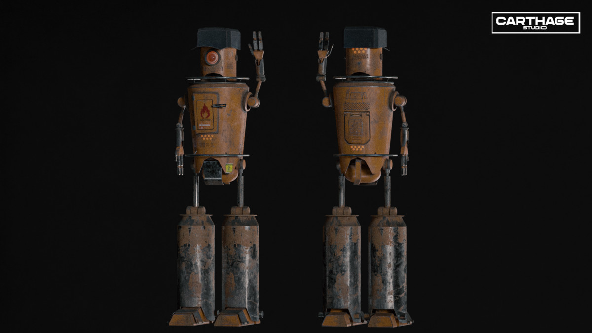 Vendor Robots NPC Bundle – 6 Rigged Game-Ready Characters