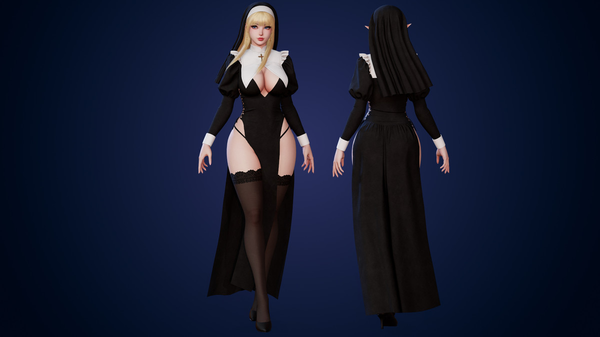 Nun Celestia - Female Character Series