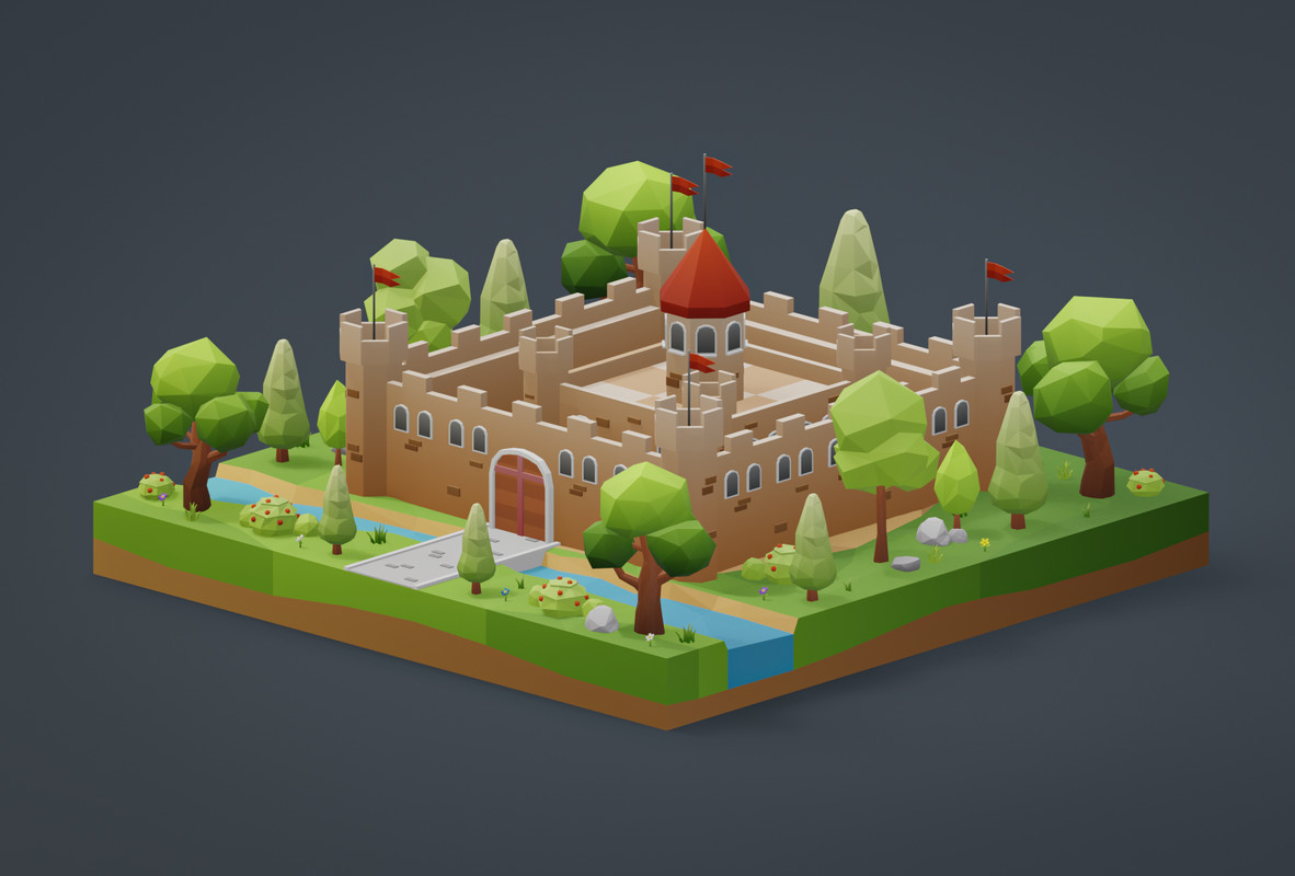 Low Poly Medieval Locations Pack