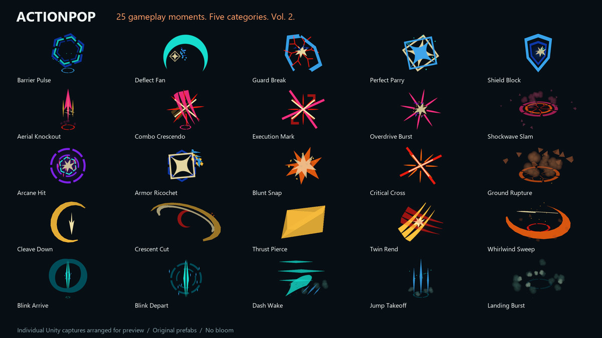 ActionPop – Stylized Gameplay VFX Pack Vol. 2