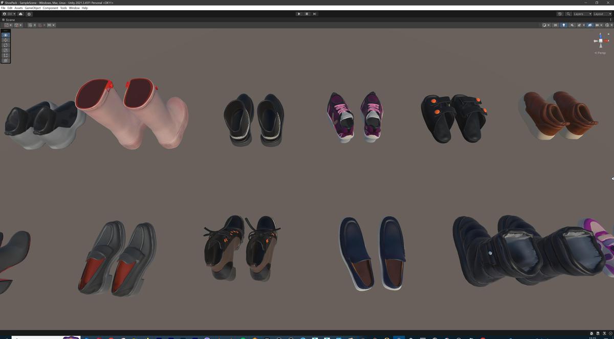 Ultimate Shoe Pack (72 Footwear Low-poly 3D models)