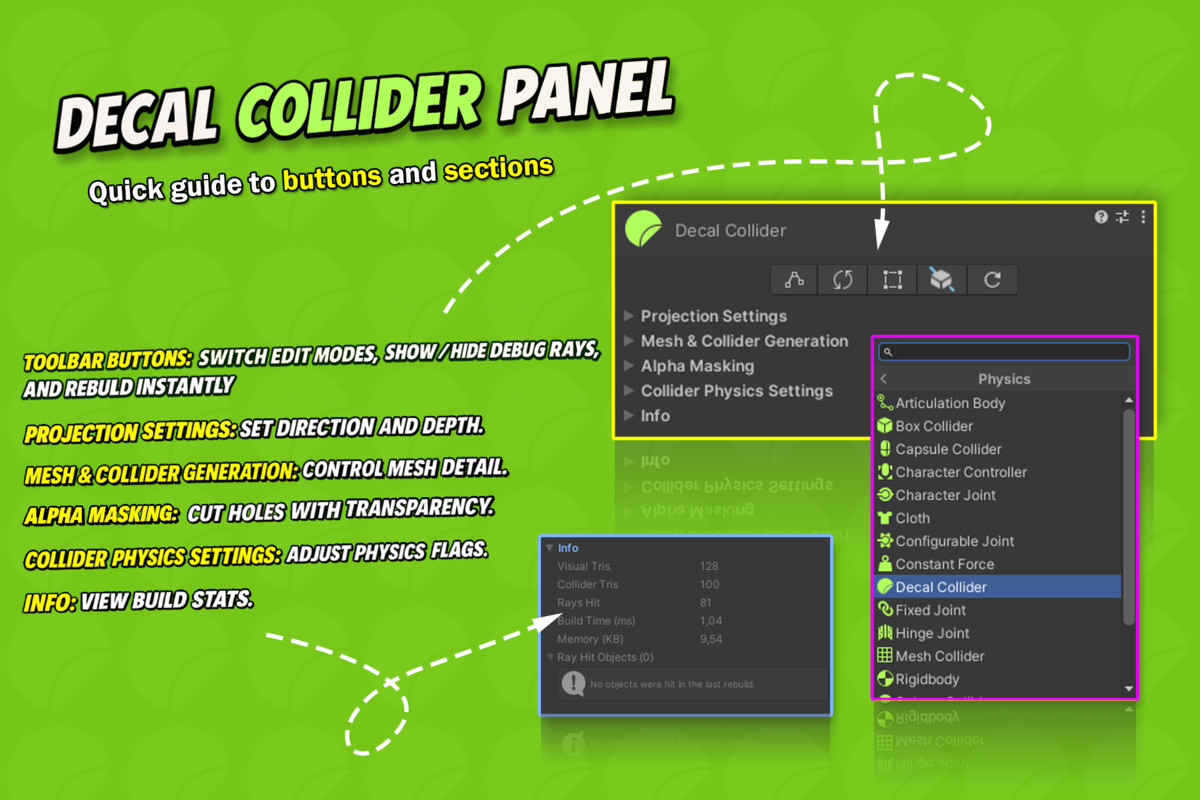 DECAL COLLIDER – Ultimate Runtime Mesh & Collision Decals