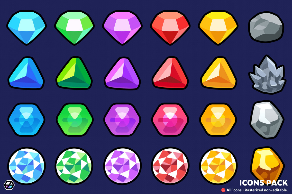 2D Icons - Casual Icon Pack