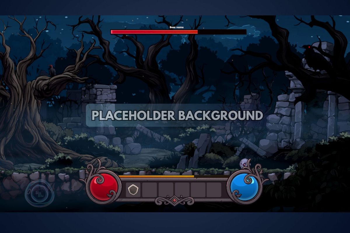 Dark Fantasy GUI + Icons Bundle + PSD GUI files + AI Icons files