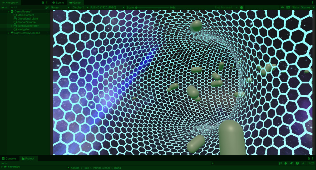Infinite tunnel generator