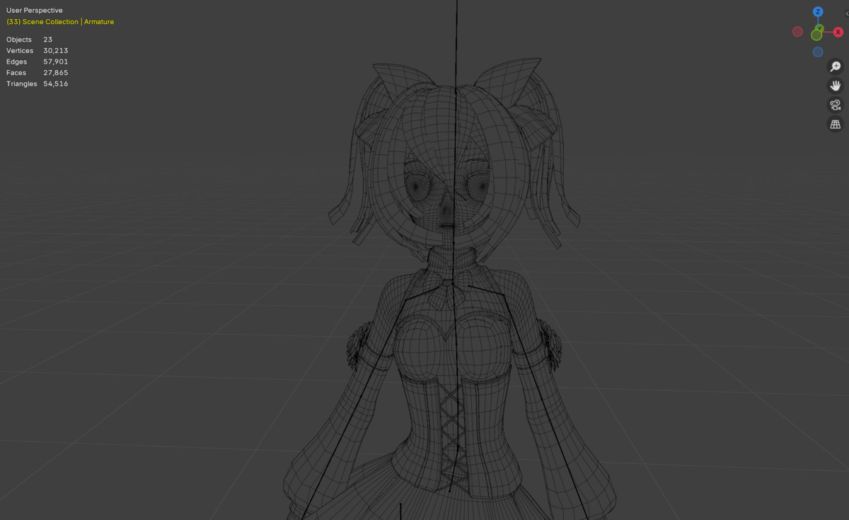 3D Cute Anime Girl