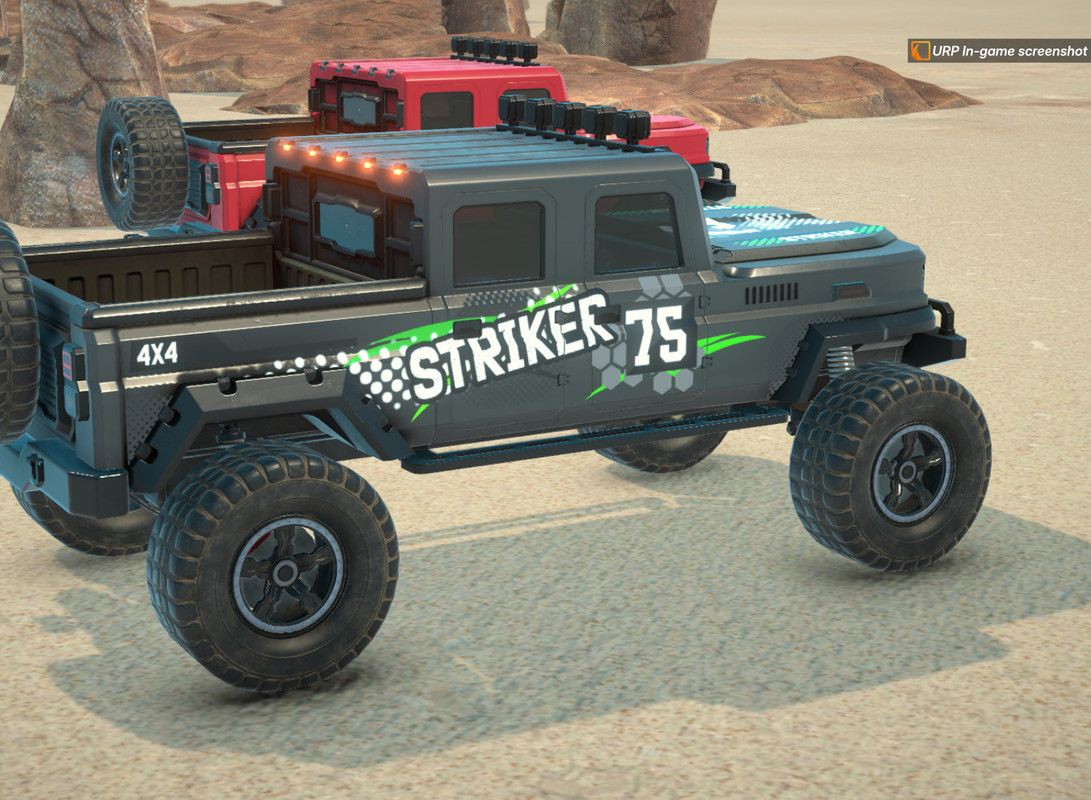 Off-Road Crawler 4x4 Pickup Vehicle Physics