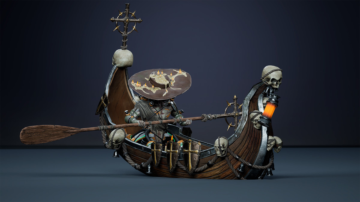 Fantasy Cyborg Boatman