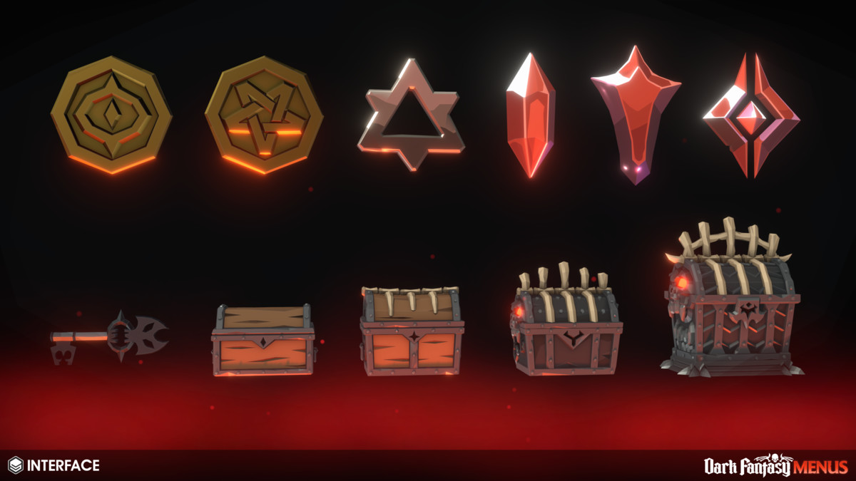 Dark Fantasy Menus - Synty INTERFACE - GUI, image 41