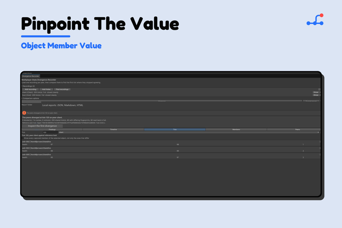 Multiplayer State Divergence Recorder