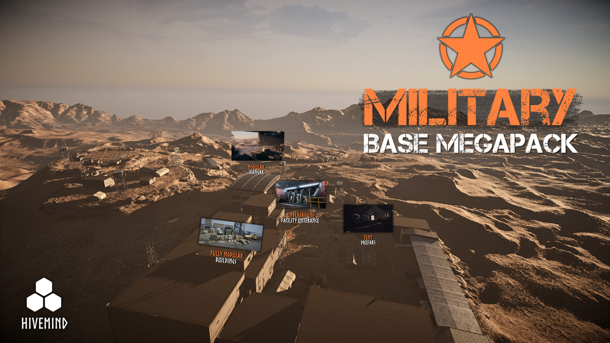 Military Base Megapack (Modular Military Base, Military Facility, Outpost, Army)