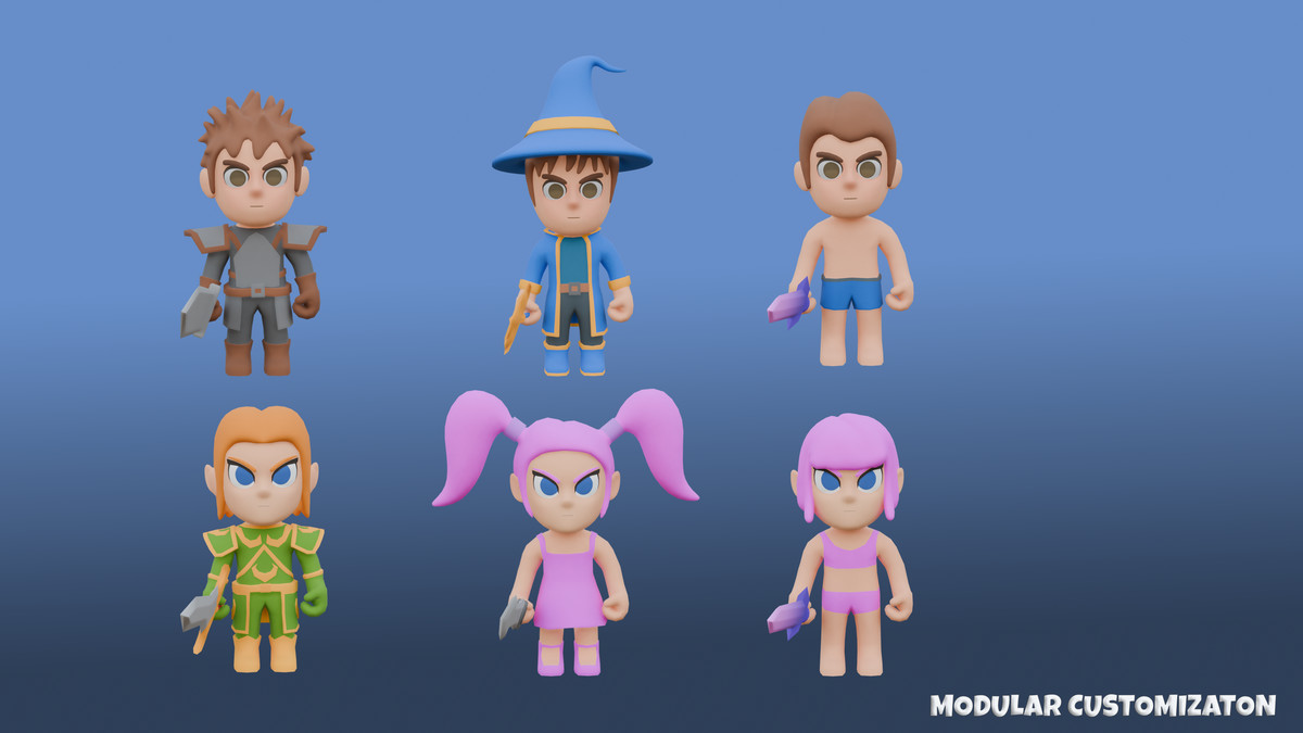 3D RPG Characters - Fantasy
