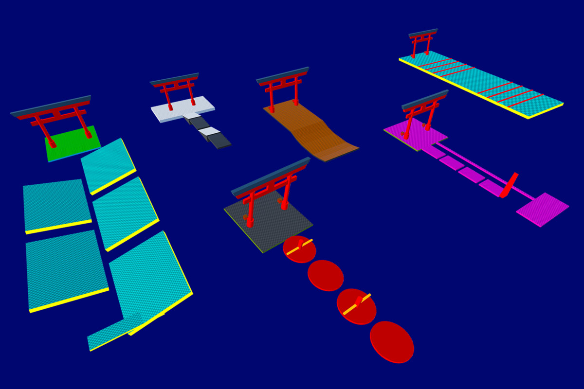 Obby Ninja Run Game Level Pack