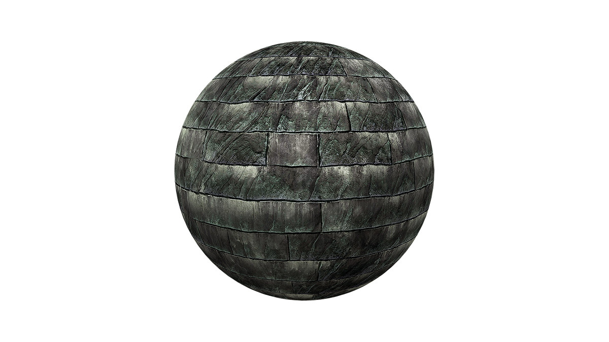 PBR Stylized Roofing Tile textures