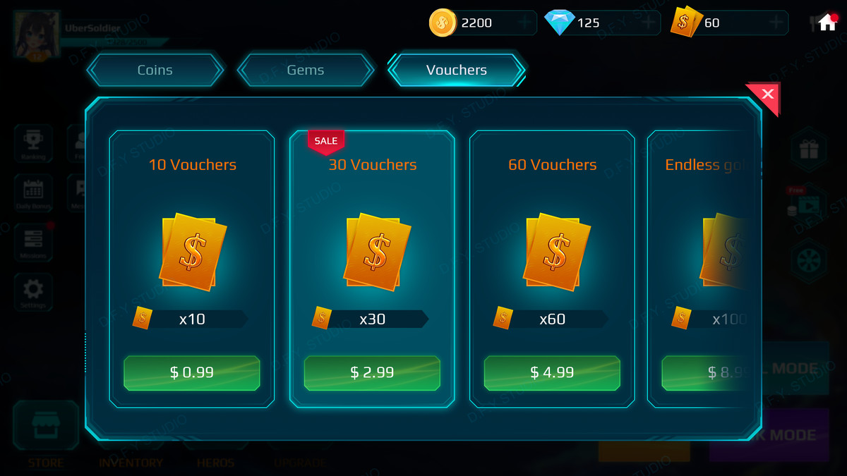 Sci-Fi Cyber UI Pro_Cyan Theme