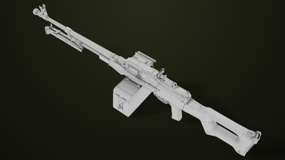 Machine Gun 11 Metal URP HDRP Textures