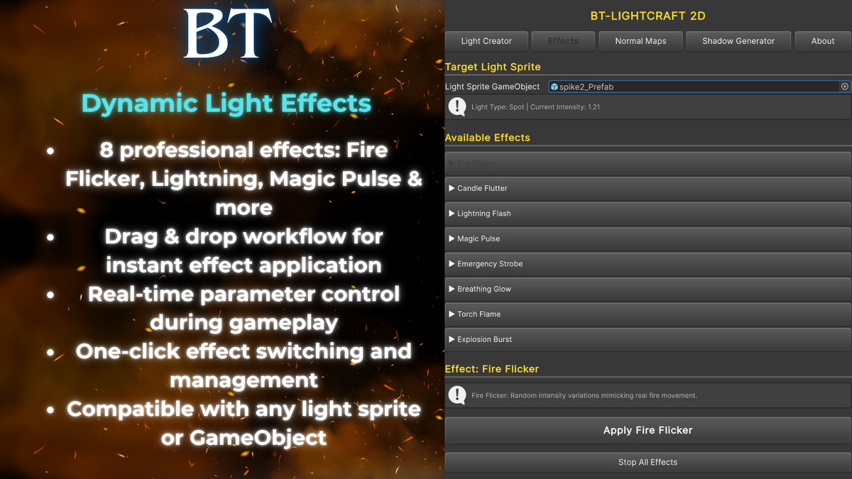 BT - LightCraft 2D: All-in-One Ultimate Lighting, Shadows & Normal Map System