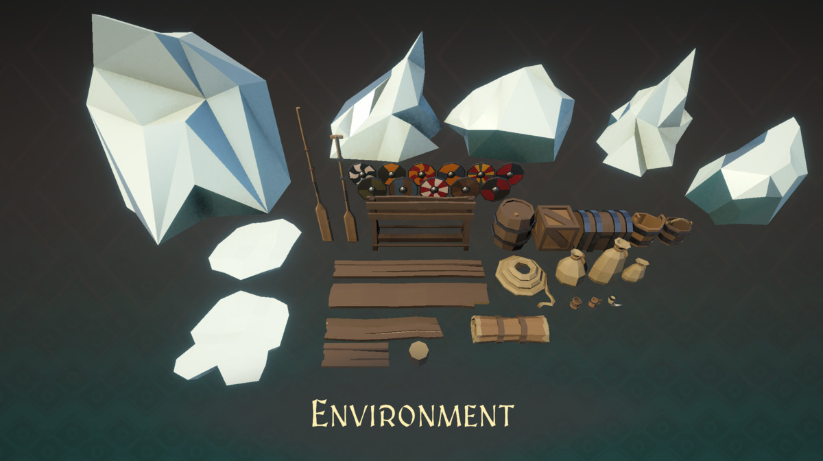 Stylized Medieval Vikings Pack – Low Poly Characters & Units