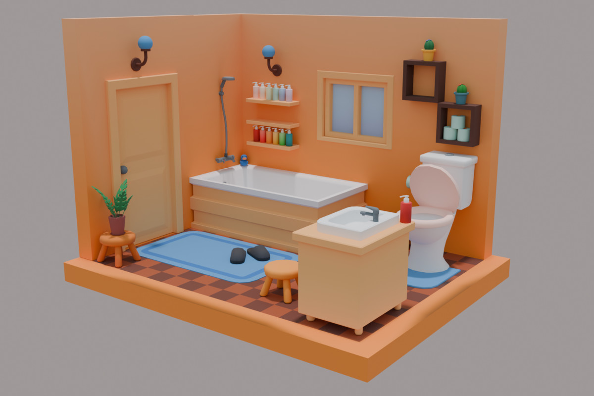 Low Poly Modular Interior Pack