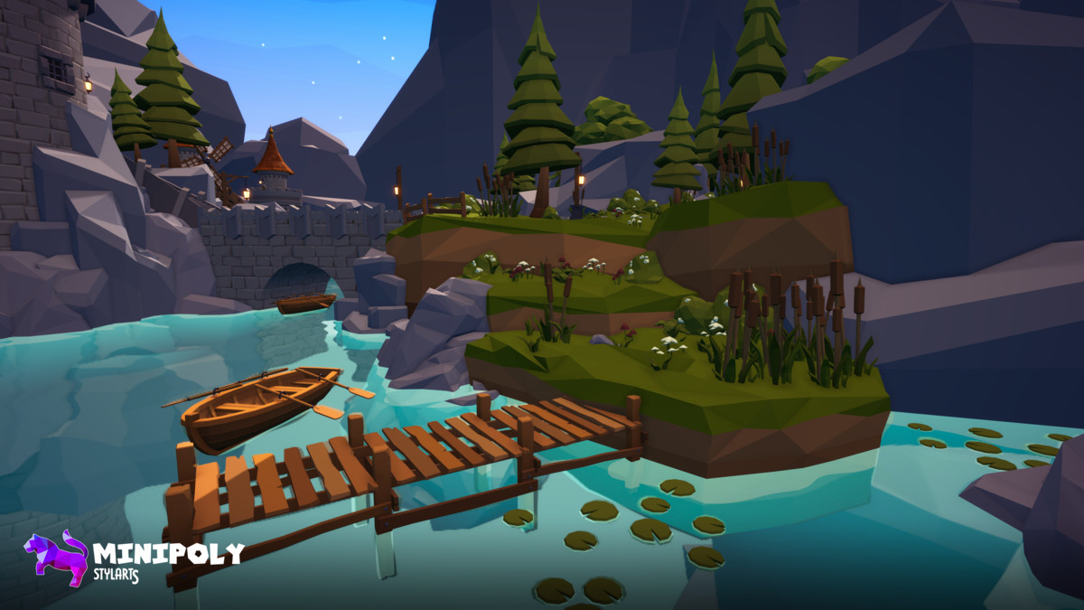Minipoly Series - Mythic Castle ( Stylized Lowpoly Environment )