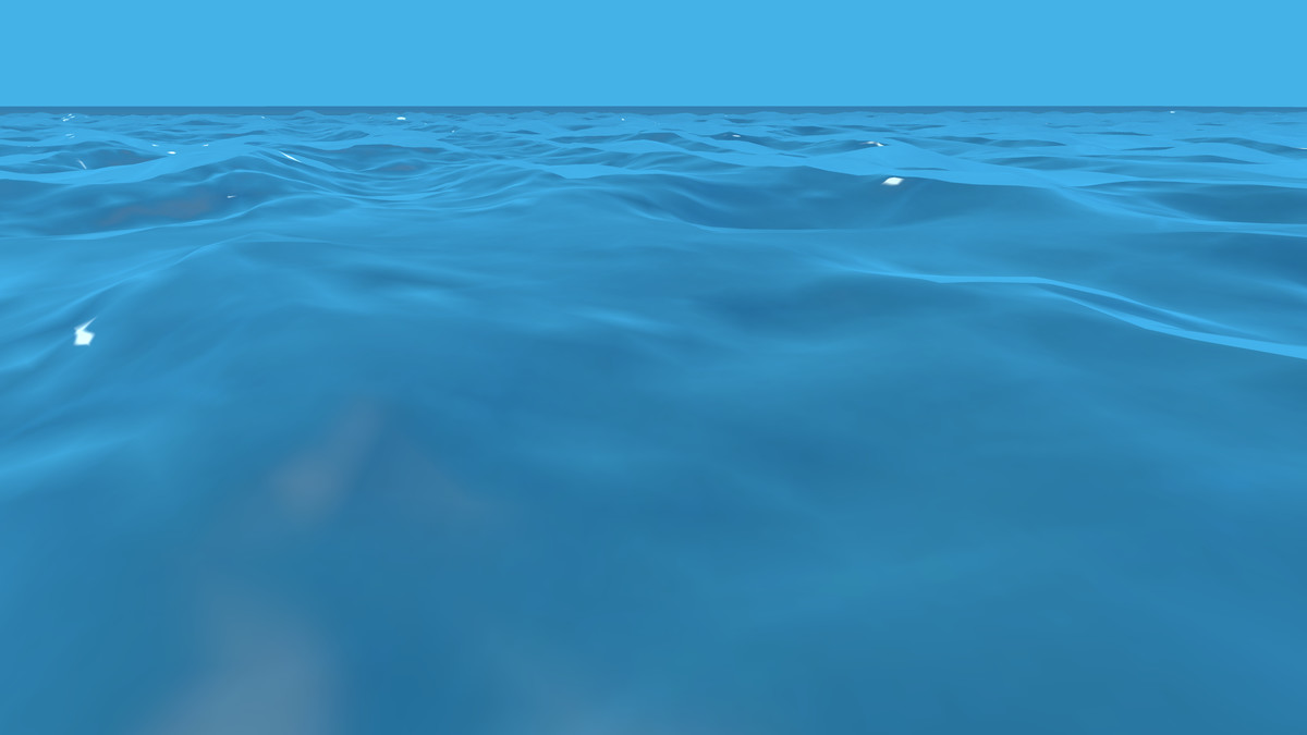 Procedural Infinite Ocean with Terrain