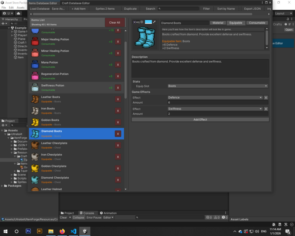 ItemForge - Advanced Inventory System