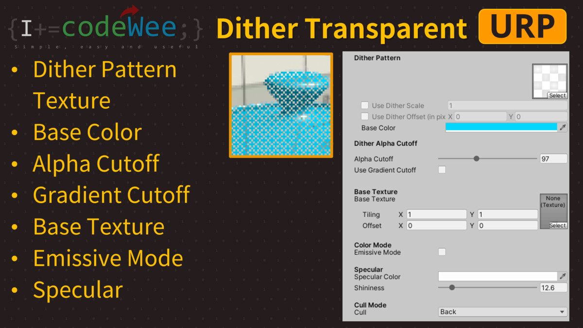 Dither Transparent Shader(URP)