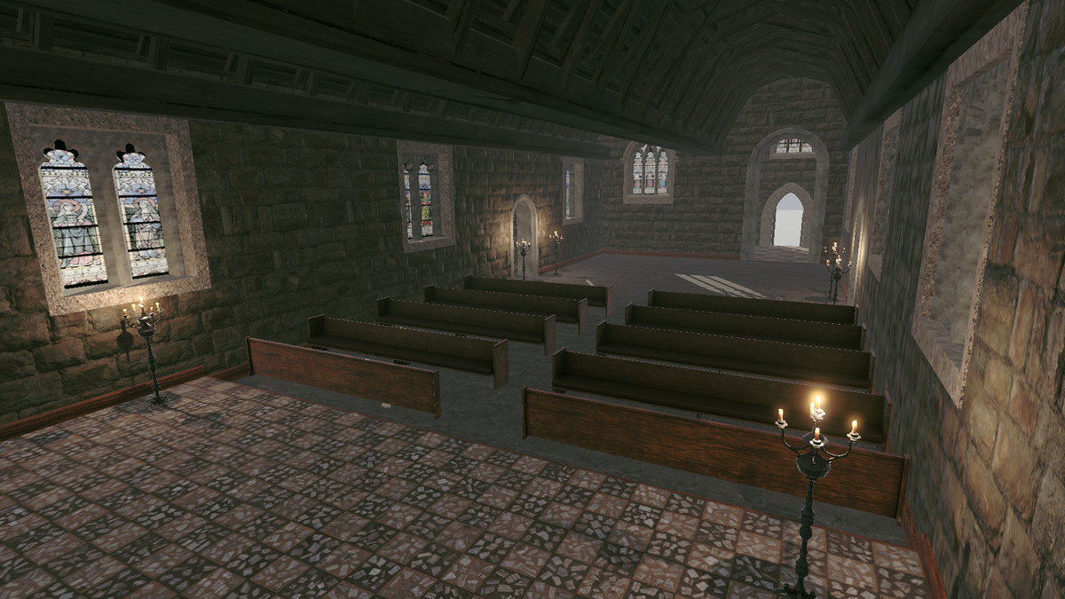 Church modular with interiors