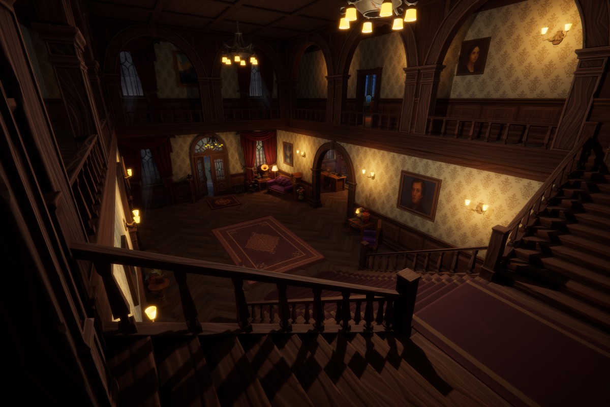 Stylized Victorian Mansion