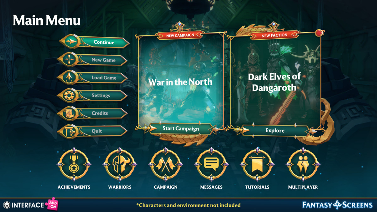 Fantasy Screens Add-On - Synty INTERFACE - GUI