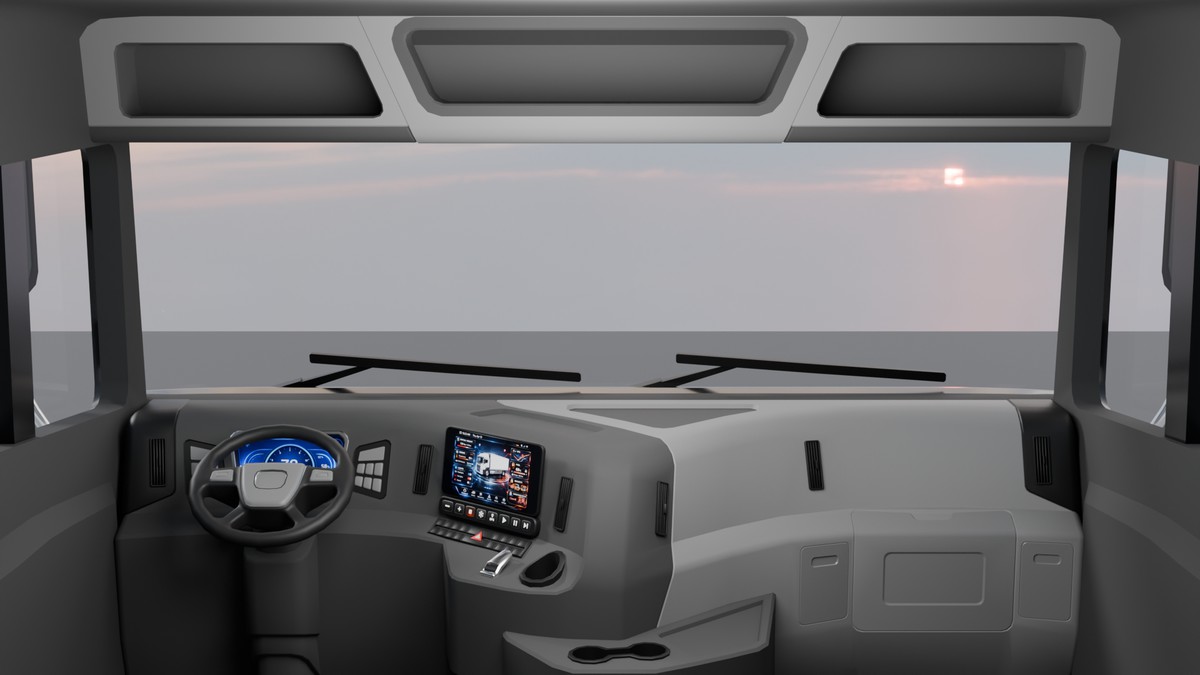 Cargo Box Truck 3D Model – Game Ready Interior, Openable Doors & Custom Branding